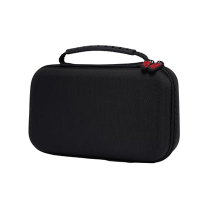 RED by Kiss Men Grooming Portable Organizer BagTravel Pouch (Black) Organize Shaver Trimmer Clipper Hair Comb Convenient Mesh Inner Pocket, Hard Zipper, Handle, Water Resistant Exterior