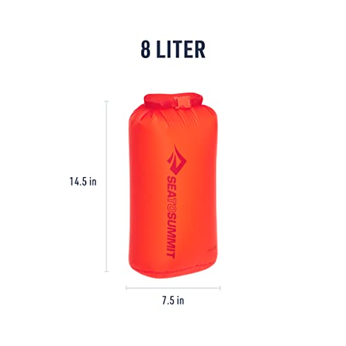 Sea to Summit Ultra-Sil Dry Bag, Ultralight Waterproof Dry Storage - color: Spicy Orange, style: 8 Liter