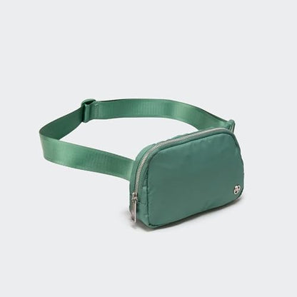 Pander Everywhere Belt Bag for Women, Fashion Waist Packs, Crossbody Bags with Adjustable Strap (Eucalyptus Green). - color: Eucalyptus Green