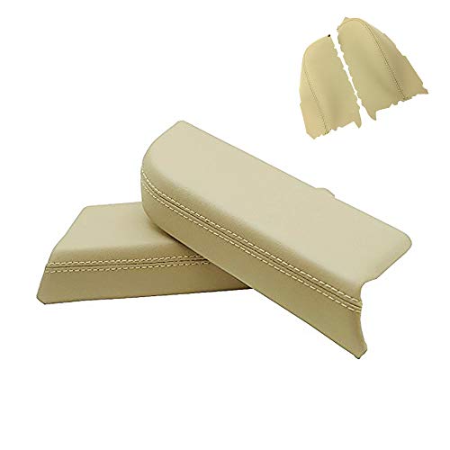 DSkoiph Armrest Synthethic Leather Cover Fit for Honda Pilot 09-13 (Beige, Front Door Panel Armrest Cover) - color: Beige, size: Front Door Panel Armrest Cover