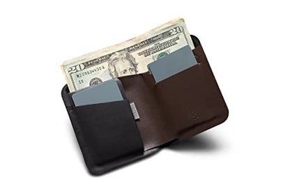 Bellroy Apex Note Sleeve – (Molded leather billfold wallet, RFID protected) - Raven - color: Raven