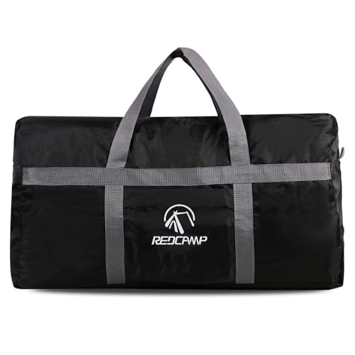 REDCAMP Foldable Travel Bag, Large Sports Bag, 75L/96L/100L, Lightweight Waterproof Tote Bag - color: 96L Black