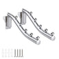 2 PCS Wall Mount Clothes Hanger Foldable, Laundry Hangers Wall Mount Retractable, Outdoor Indoor Wall Mounted Clothes Drying Rack Coat Hook for Laundry Room Closet Organizers and Storage for Wardrobe - size: 5 HOOKS x 2