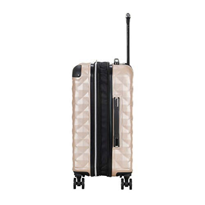 Kenneth Cole REACTION Diamond Tower Collection Lightweight Hardside Expandable 8-Wheel Spinner Travel Luggage, Rose Champagne, 3-Piece Set (20", 24", & 28") - color: Rose Champagne, size: 3-Piece Set (20", 24", & 28")