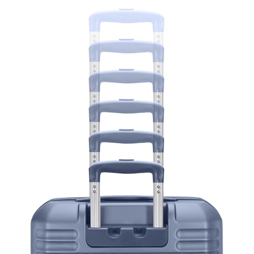 American Tourister Stratum 3.0 Medium 24-Inch Spinner, Airline Approved, Durable Hardside Luggage, Expands 1.5", RightHeight™ Adjustable Handle, Elemental Blue - color: Elemental Blue, size: Medium - Checked