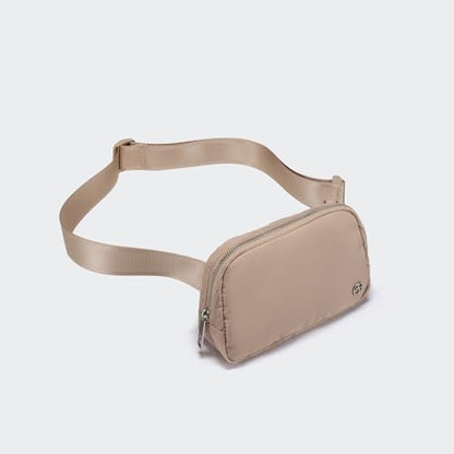 Pander Everywhere Belt Bag for Women, Fashion Waist Packs, Crossbody Bags, Everywhere Belt Bag with Adjustable Strap (Raw Linen). - color: Raw Linen Beige
