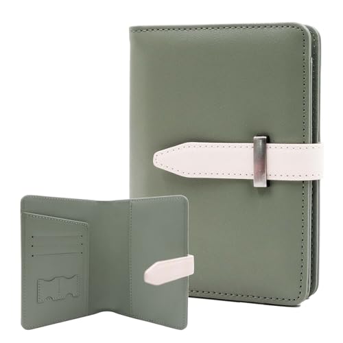 Passport Holder with Airtag for Women/Men,Airtag Passport Wallet for Travel,Cute Passport Holder Rfid Blocking,Travel Wallet for Cards Passport Cover Case (Green) - color: Green, style: Without Airtag
