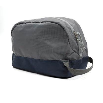 Travel Toiletry Bag 8L, Large Packing Cube with Waterproof TPU Wet/Dry Compartment - color: Ash Grey, size: 8L