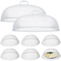 Hicarer 8 Pcs Metal Mesh Screen Food Cover for Outdoors Set Including Extra Large 18.5 in Mesh Food Tents and 11 in Large Dome Picnic Covers to Keep Bugs Away (White) - color: White