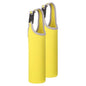 uxcell 2pcs Neoprene Carrier Water Bottle Sleeve, 15.5-20oz Insulated Water Glass Bottle Carrier Bag Collapsible Drink Bottle Sleeve Cover Holder with Handle, Yellow - color: Yellow
