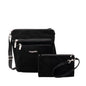 Baggallini Pocket Crossbody Bags for Women 8x8 Small Lightweight Durable Water-resistant Travel Purse W/Rfid - color: Black Velvet