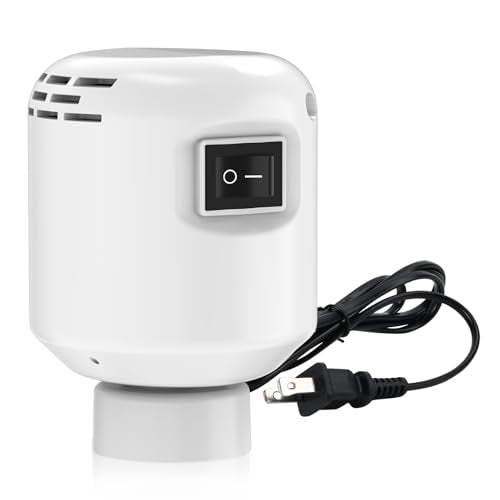 Electric Vacuum Pump for Travel & Home, Fits Various Vacuum Storage Bags, Efficient for Compressing Clothes, Blankets & Luggage, Lightweight & Portable, White (Storage Bags Not Included) - color: Milky White