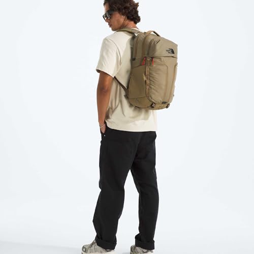 THE NORTH FACE Surge Commuter Laptop Backpack | Daypack With Water Repellent Finish, 16" Laptop Sleeve, Reflective Details - color: Cedar/Lava Red, size: One Size