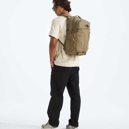 THE NORTH FACE Surge Commuter Laptop Backpack | Daypack With Water Repellent Finish, 16" Laptop Sleeve, Reflective Details - color: Cedar/Lava Red, size: One Size