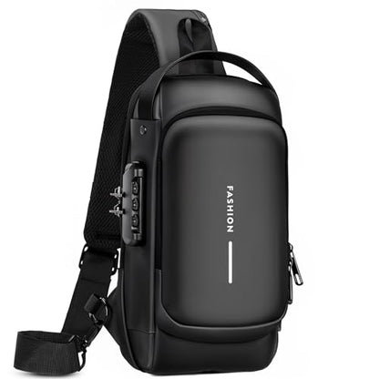 Rcrirth Sling Bag For Women | Anti Theft Crossbody Bags For Women & Men - Travel Hiking Purse Chest Bag Daypack – Black - color: Black