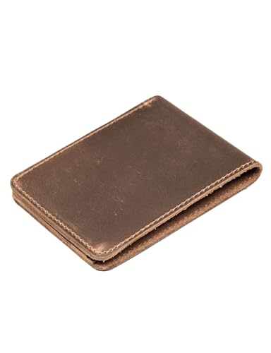 Handcrafted Genuine Leather Wallets, Minimalist Cardholders, and Passport Covers, Handmade Gift - color: Camel, style: Bifold Wallet