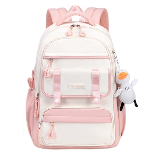 Womens Girls Backpack for School Cute Aesthetic Large Laptop Backpack Kawaii Preppy Teen Kids Bookbag Travel Daypack (Pink,S) - color: Pink, size: Small