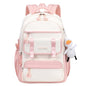 Womens Girls Backpack for School Cute Aesthetic Large Laptop Backpack Kawaii Preppy Teen Kids Bookbag Travel Daypack (Pink,L) - color: Pink, size: Large