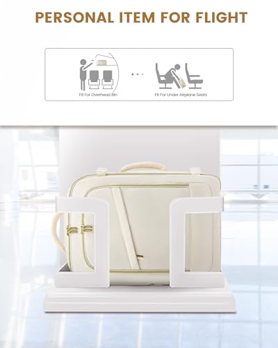 LOVEVOOK 40L Travel Backpack for Women, Carry On Flight Approved, Large Personal Item Bag, Fits 17 inch Laptop, TSA Approved Luggage with 3 Packing Cubes, Waterproof Weekender Gym Backpack - color: White, size: 40L