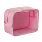 Clear Large Makeup Bag Travel Essentials Toiletry Bag Cosmetic Pouch Gifts for Women Nylon Bathroom Bag XL, Light Pink - color: Clear Light Pink, size: XL
