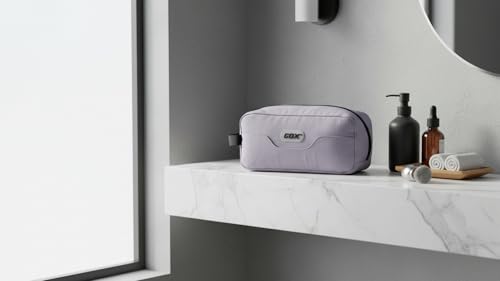 GOX Travel Toiletry Bag Dopp Kit Case for Men Multifunction Packing Organizer Pouch (Lavender purple) - color: Lavender purple