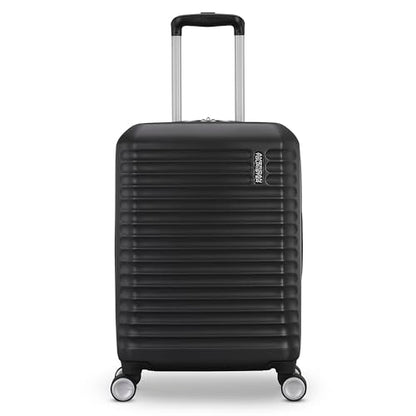 American Tourister Stratum 3.0 Carry-On Spinner, Airline Approved, Durable Hardside Luggage, Expands 1.5", RightHeight™ Adjustable Handle, Black - color: Black, size: Carry-On