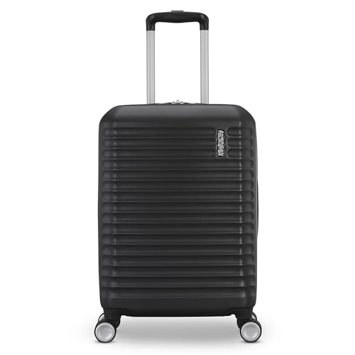 American Tourister Stratum 3.0 Carry-On Spinner, Airline Approved, Durable Hardside Luggage, Expands 1.5", RightHeight™ Adjustable Handle, Black - color: Black, size: Carry-On