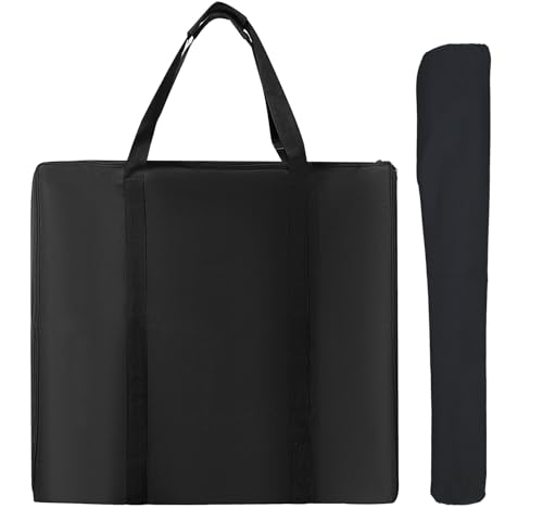 LWFCOEE Dog Playpen Storage Bag, 24/32/40 Inch Waterproof Heavy Duty Dog Fence Travel Bag with Handle for RV Trip, Fits 8 Panels Pet Pen and 9 Stakes, 25.5"x25.2"x6.5" - style: Fits Under 24"hx24"w 8 Panels Dog Playpen and 9 Stakes