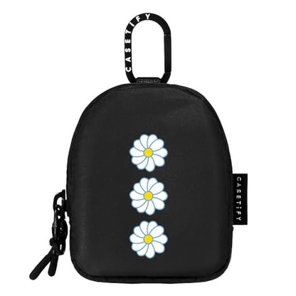 CASETiFY Earbuds Pouch - Daisies - Black - color: Daisies