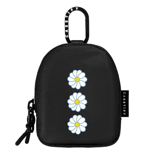 CASETiFY Earbuds Pouch - Daisies - Black - color: Daisies