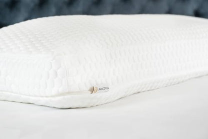 Aricove Bed Pillow for Sleeping, Side Sleeper Pillow for Adults, King Size, Adjustable Firm Memory Foam & Soft Microfiber Fill, Neck and Shoulder Support - size: King Size 20"x36"