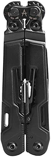 SOG PowerPint Mini Compact Stainless Steel Multi-Tool, 18 Lightweight Specialty Tools & SOG Multitool Pliers Pocket Knife, Black - color: Black, style: Multi-Tool