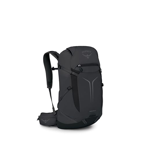 Osprey Sportlite 30L Lightweight Hiking Backpack for Men and Women - Everyday Hiking Bag - Travel Daypack, Raven Black - color: Raven Black, style: 30l