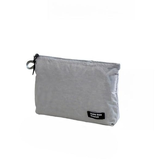 Waterproof Travel Storage Pouch – Ultra-Light, Multi-Functional Organizer for Cosmetics and Miscellaneous Items (Grey) - color: Grey