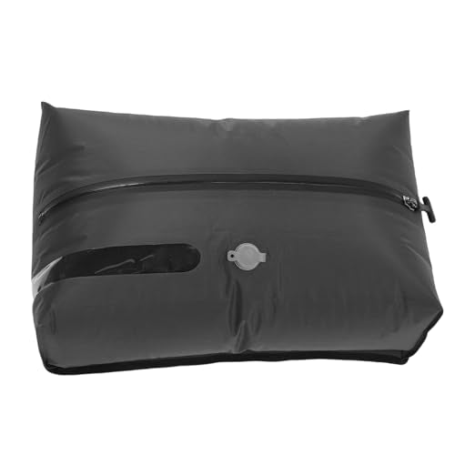 17L Vacuum Bag for Travel, Reusable Compression Storage Bag with Quick Air Release Valve, Space Saving Vacuum Seal Packing for Suitcases Luggage Backpack (With Window)