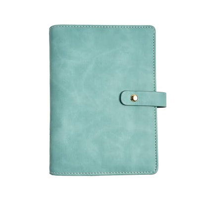 Travel Jewelry Binder Organizer Ring Binders - Jewelry Boxes PU Leather Case with Zipper Velvet Jewelry Pouch Bags for Daily Use & Gifting - Mint Green - color: Flatpattern_mint Green