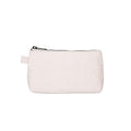 Mini Canvas Travel Toiletry Bag for Women, DIY Personalizable Small Makeup Bag Organizer with 2 Dividers, Washable Cotton Cosmetic Pouch for Purse, Cute Carry-On Essential (Canvas/Beige) - color: Canvas/Beige