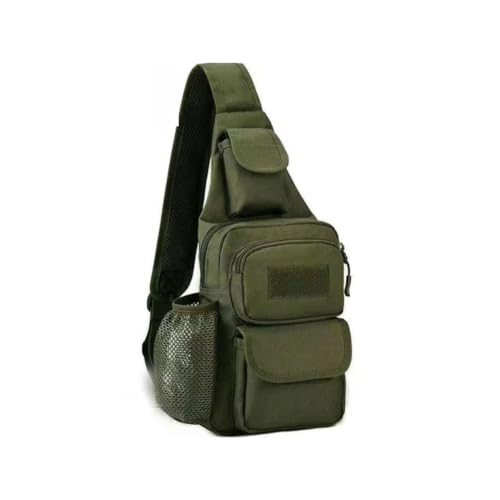 Sling Bag Crossbody Backpack for Men,Handiness Skiing Sling Bag, Lightweight Daypack for Hiking Travel (Green) - color: Green