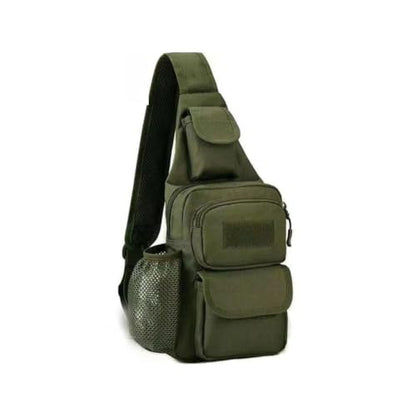 Sling Bag Crossbody Backpack for Men,Handiness Skiing Sling Bag, Lightweight Daypack for Hiking Travel (Green) - color: Green