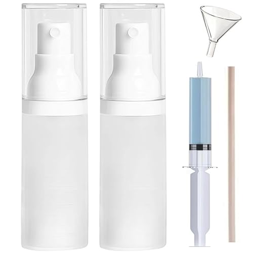 360° Angle Work - Small Spray Bottle | 1oz/30ml - Mini Spray Bottle - TSA Approved Travel Bottles | Portable Refillable Leak Proof | For Perfume Toner Hair spray Facial Moisturizing | 1oz/30ml-Pack 2 - size: 1 fl oz (2 Count)