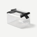 Cadence Parcel - Clear Kit with Magnetic Closure - Durable and Leak-Resistant Travel Toiletry Kit - Modular Design - Hygiene Bag for Travel Essentials - 2 Qt - Ink - color: Ink, size: Large