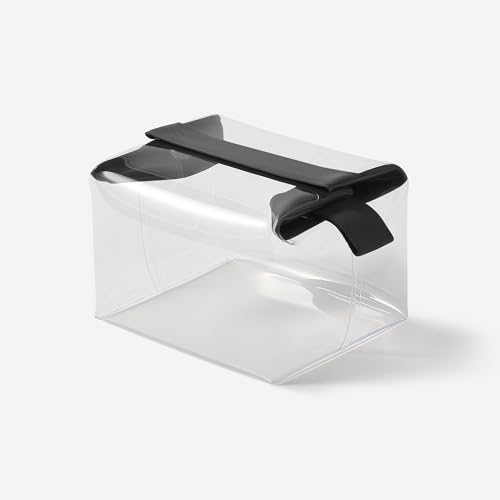 Cadence Parcel - Clear Kit with Magnetic Closure - Durable and Leak-Resistant Travel Toiletry Kit - Modular Design - Hygiene Bag for Travel Essentials - 2 Qt - Ink - color: Ink, size: Large