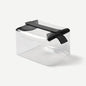 Cadence Parcel - Clear Kit with Magnetic Closure - Durable and Leak-Resistant Travel Toiletry Kit - Modular Design - Hygiene Bag for Travel Essentials - 2 Qt - Ink - color: Ink, size: Large
