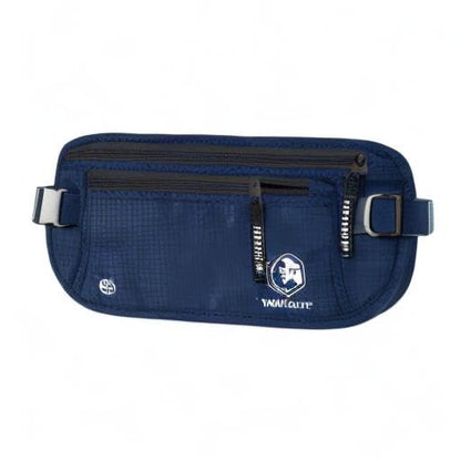 VENTURE 4TH Money Belt for Travel – Slim Hidden Under-Clothes RFID Blocking Anti-Theft Passport Holder & Travel Wallet Pouch for Men & Women to Protect Cash, Cards & Documents (Navy Blue) - color: Navy Blue