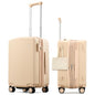 Hanke 20 Inch Expandable Carry On Luggage, 22x14x9 Airline Approved, TSA Lock Hard Shell Lightweight Suitcase for Men Women (Cuba Sand) - color: Cuba Sand, size: Expandable 20 Inch