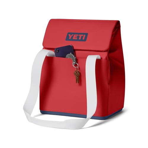 YETI Daytrip 14L Insulated Soft Cooler Tote Bag - color: Rescue Red/Navy/White
