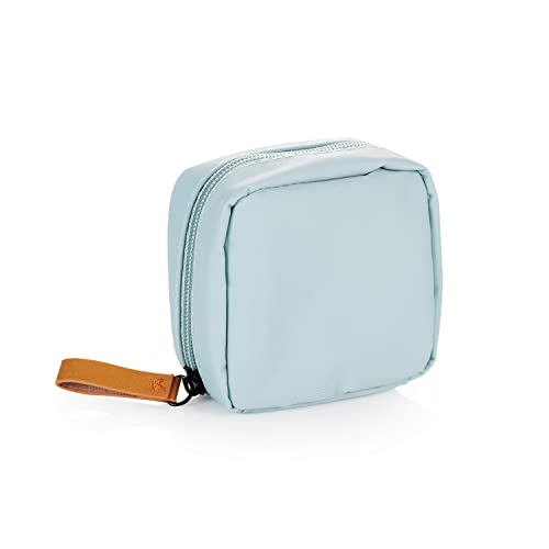 Hekyip Mini Cosmetic Bag, Travel Makeup Pouch, Portable Waterproof Cosmetic Pouch for Ladies Women, Mini (Mini Mint-blue) - color: Mini Mint-blue