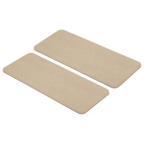 PATIKIL 12 x 5 Inch Felt Bag Base Shaper, 2pcs Bag Bottom Pad Organizer Insert Rectangle Liner Board for Purse Handbag Tote Travel Bag Canvas Cosmetic, Beige - color: Beige