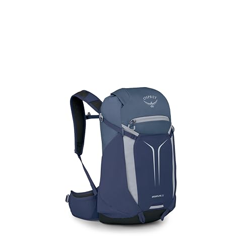 Osprey Sportlite 22L Lightweight Hiking Backpack for Men and Women - Everyday Hiking Bag - Travel Daypack, Serenity Blue - color: Serenity Blue, style: 22l