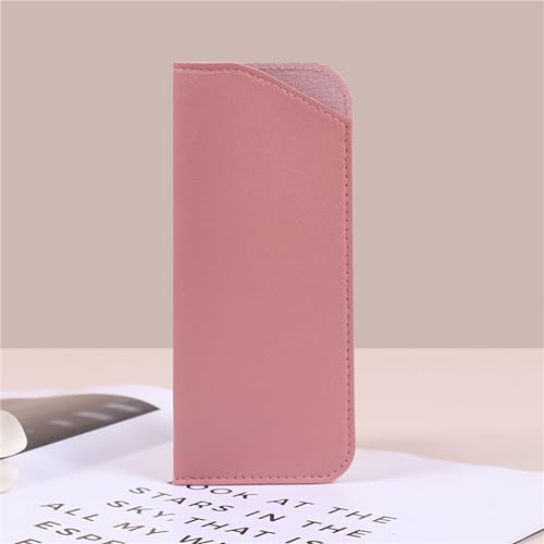 YYaaloa Soft Leather Glasses Sunglasses Cases 7x3 Inch PU Leather Travel Glasses Pouch for Women Men Kids - color: 12 Different Color